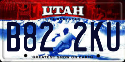 UT license plate B822KU