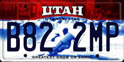 UT license plate B822MP