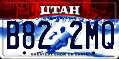 UT license plate B822MQ