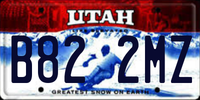 UT license plate B822MZ