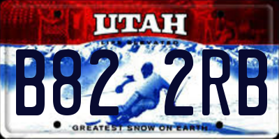 UT license plate B822RB