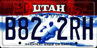 UT license plate B822RH
