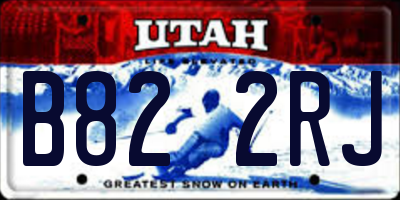 UT license plate B822RJ