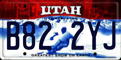 UT license plate B822YJ
