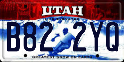 UT license plate B822YQ