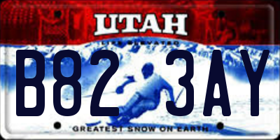 UT license plate B823AY