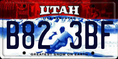 UT license plate B823BF