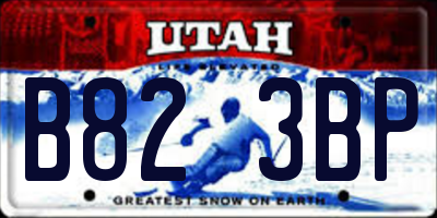 UT license plate B823BP