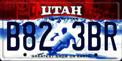 UT license plate B823BR