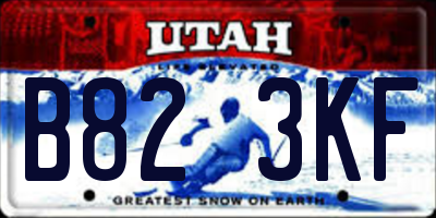 UT license plate B823KF