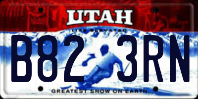UT license plate B823RN