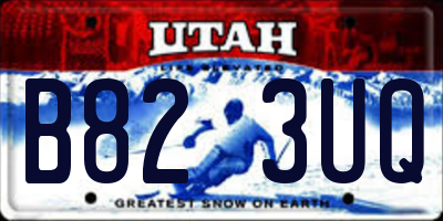 UT license plate B823UQ