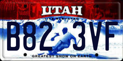 UT license plate B823VF