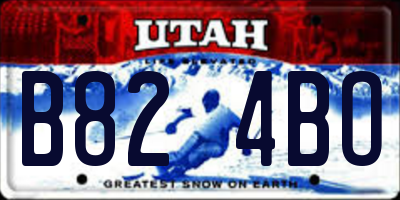 UT license plate B824BO