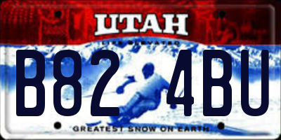 UT license plate B824BU