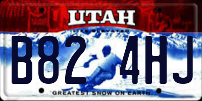 UT license plate B824HJ