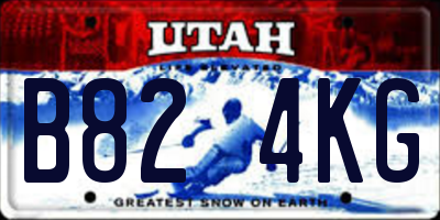 UT license plate B824KG