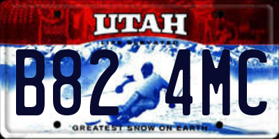 UT license plate B824MC