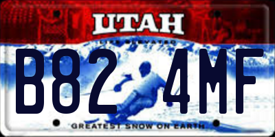UT license plate B824MF