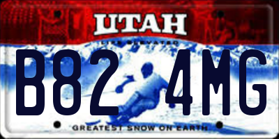 UT license plate B824MG