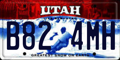 UT license plate B824MH