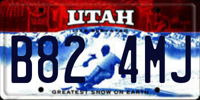 UT license plate B824MJ