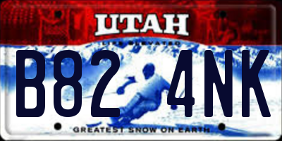UT license plate B824NK