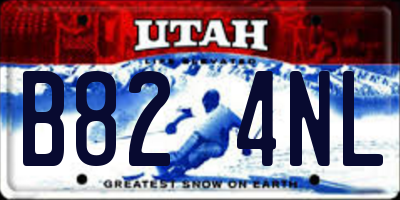 UT license plate B824NL