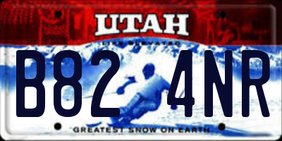 UT license plate B824NR