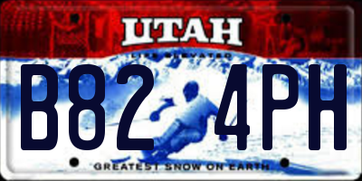 UT license plate B824PH