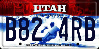UT license plate B824RB
