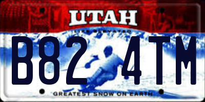 UT license plate B824TM