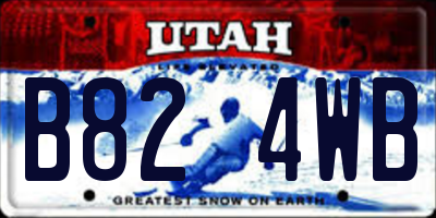 UT license plate B824WB