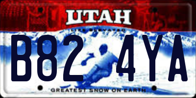 UT license plate B824YA