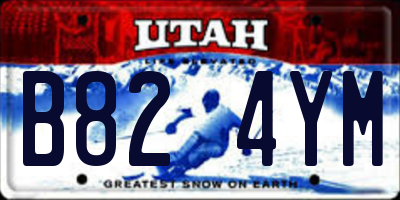 UT license plate B824YM