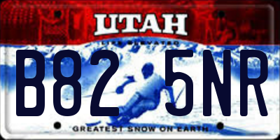 UT license plate B825NR