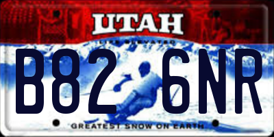 UT license plate B826NR
