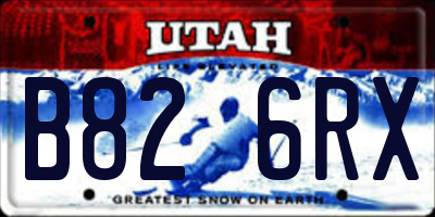 UT license plate B826RX