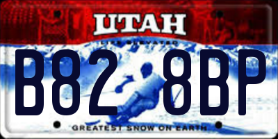 UT license plate B828BP
