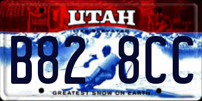 UT license plate B828CC