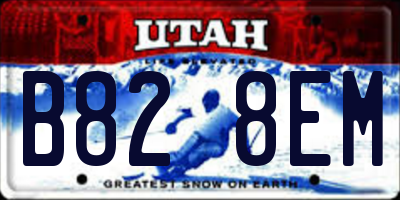 UT license plate B828EM