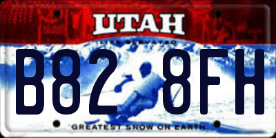 UT license plate B828FH