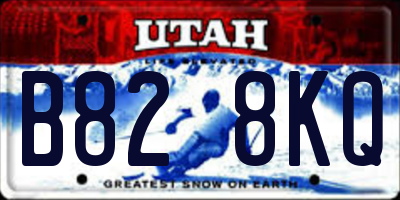 UT license plate B828KQ
