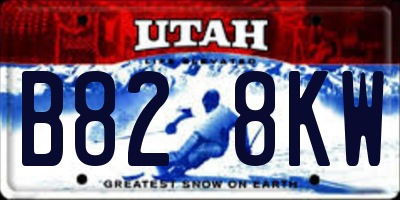 UT license plate B828KW