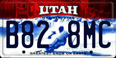 UT license plate B828MC