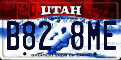 UT license plate B828ME