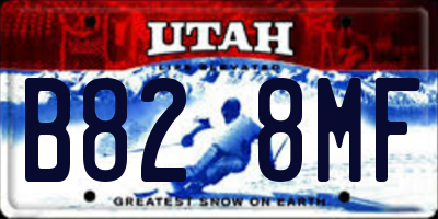 UT license plate B828MF