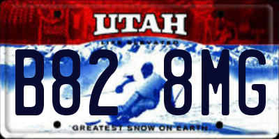UT license plate B828MG