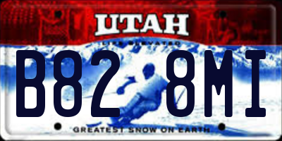 UT license plate B828MI