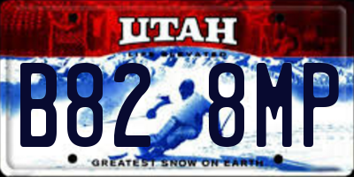 UT license plate B828MP